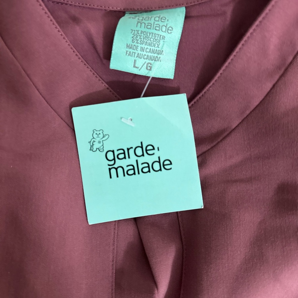 Mauve Garde Malade Jogger Scrub Set - Picture 3 of 3